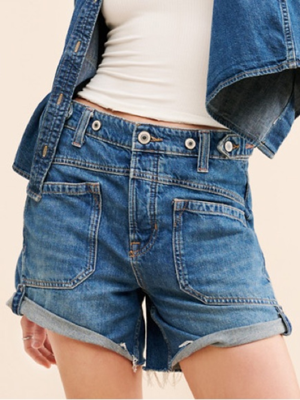 Free People We The Free Palmer Denim Shorts
